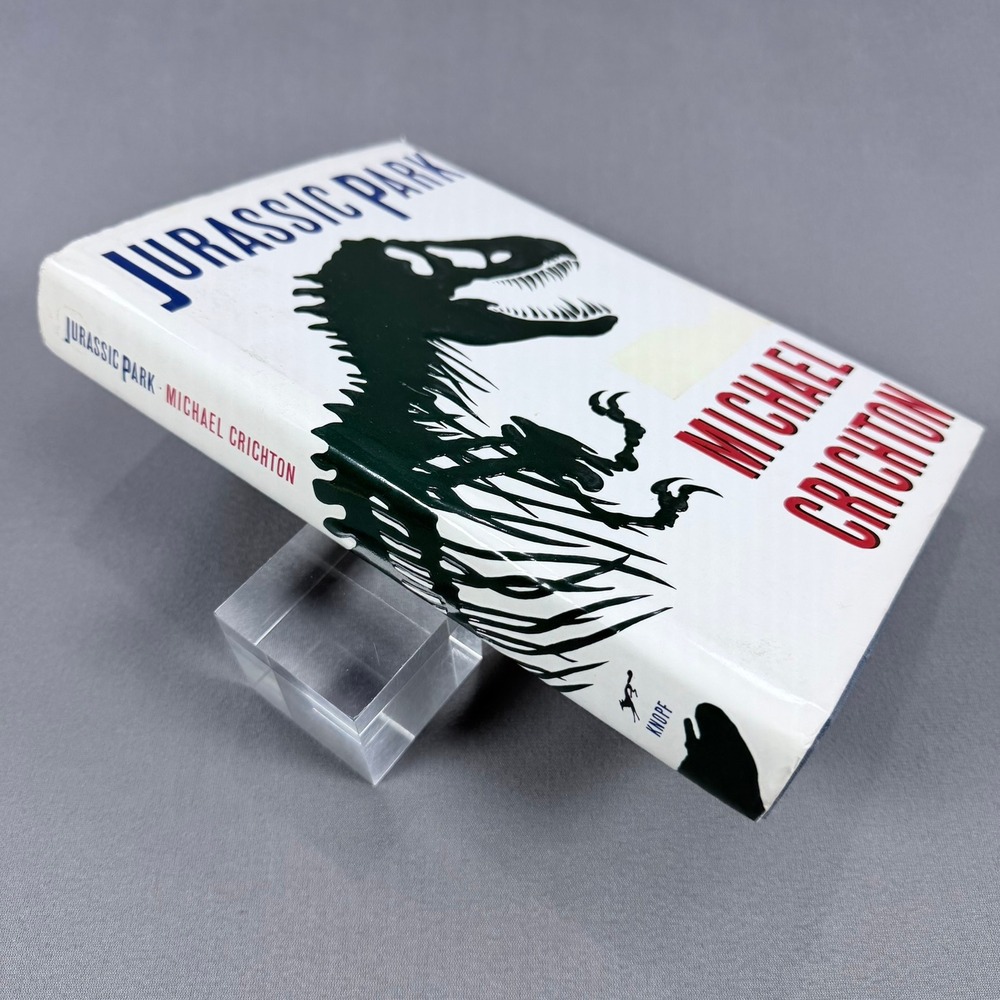 Michael Crichton Jurassic Park Hardcover 1990 1st Trade Edition Sci-Fi Thriller